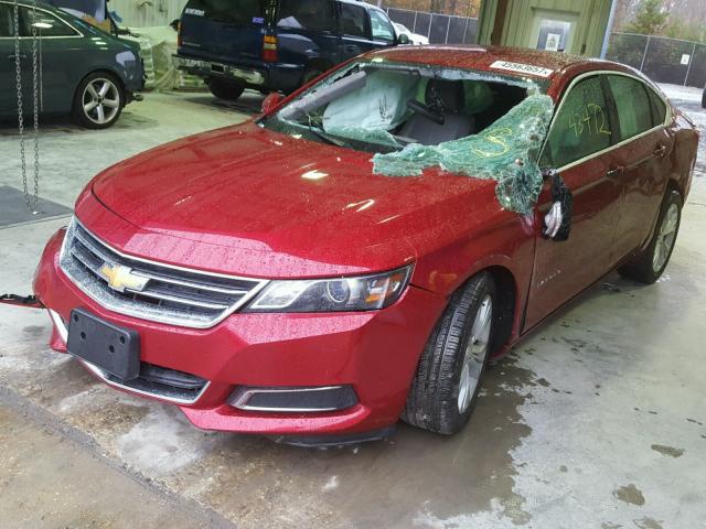 2G1115SL6F9245897 - 2015 CHEVROLET IMPALA LT RED photo 2