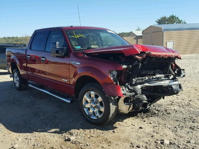 1FTFW1CT1EFA74925 - 2014 FORD F150 SUPER BURGUNDY photo 1