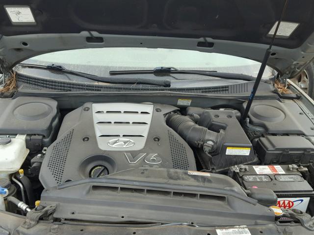 KMHFC46F96A116395 - 2006 HYUNDAI AZERA GREEN photo 7