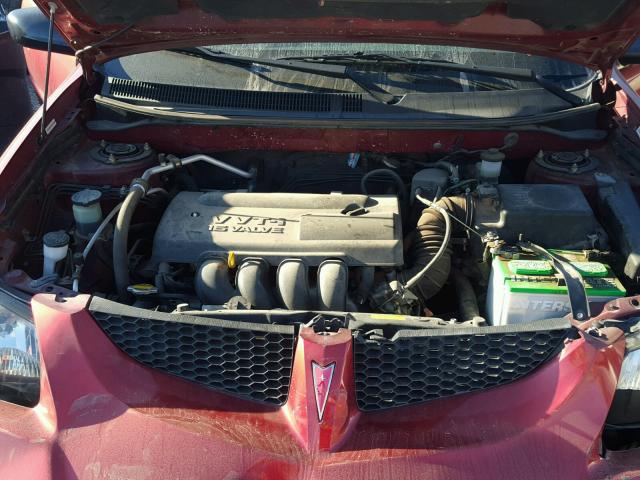 5Y2SM62893Z448580 - 2003 PONTIAC VIBE RED photo 7