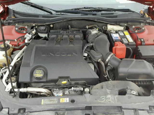 3LNHL2GC2AR627270 - 2010 LINCOLN MKZ წითელი ფოტო 7