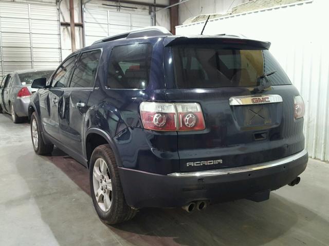 1GKER23717J171235 - 2007 GMC ACADIA SLT ლურჯი ფოტო 3