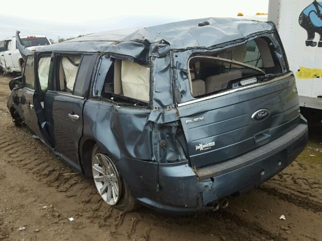 2FMHK6CC4ABD01730 - 2010 FORD FLEX SEL ლურჯი ფოტო 3