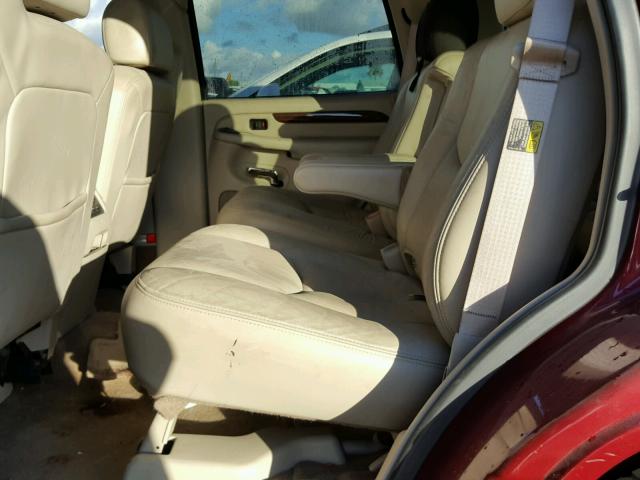 1GYEC63T54R268382 - 2004 CADILLAC ESCALADE L RED photo 6