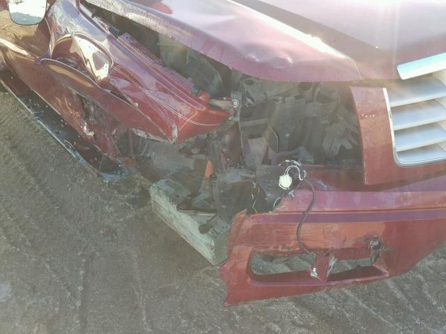 1GYEC63T54R268382 - 2004 CADILLAC ESCALADE L RED photo 9