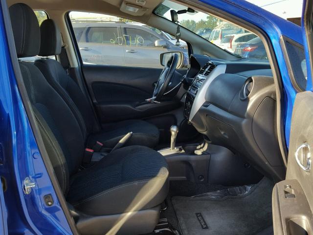 3N1CE2CP3FL372367 - 2015 NISSAN VERSA NOTE BLUE photo 5