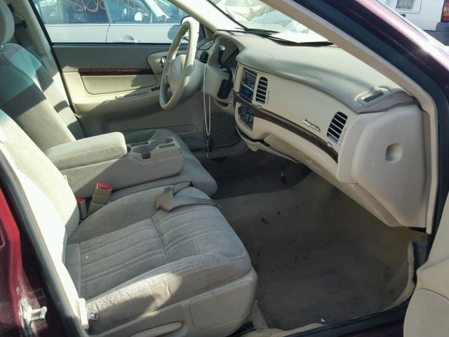 2G1WF52E149283429 - 2004 CHEVROLET IMPALA 栗色 照片 5
