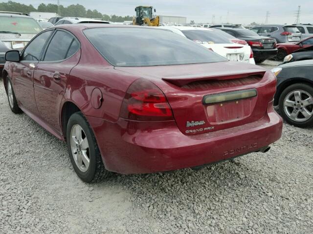 2G2WP522051200894 - 2005 PONTIAC GRAND PRIX RED photo 3