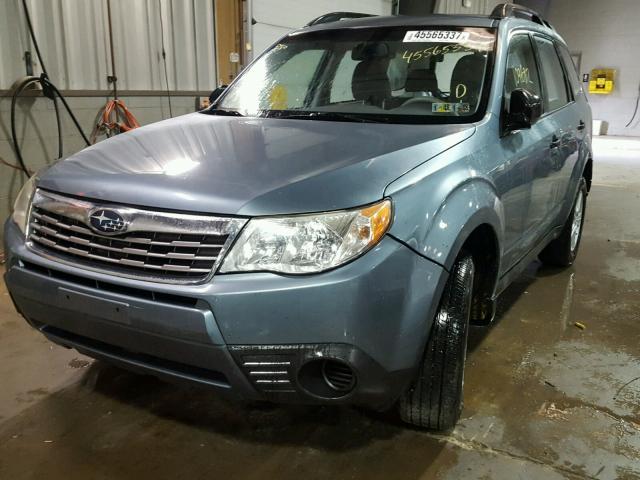 JF2SH6BC9AH782234 - 2010 SUBARU FORESTER X BLUE photo 2