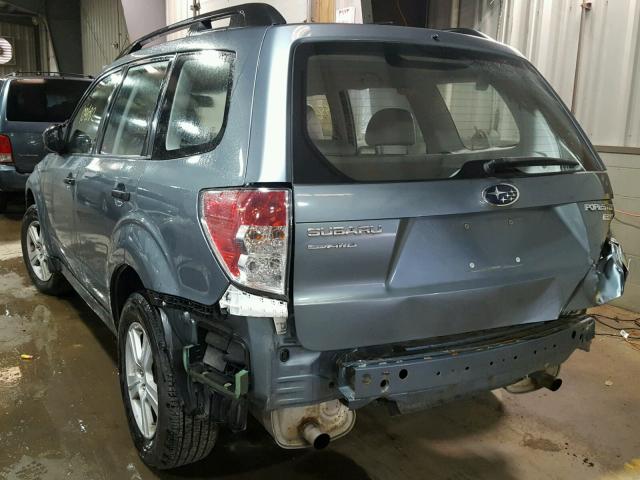 JF2SH6BC9AH782234 - 2010 SUBARU FORESTER X BLUE photo 3