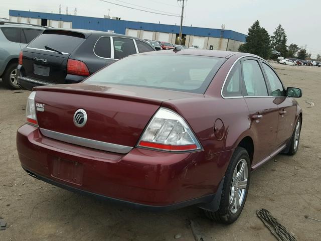 1MEHM42W38G615871 - 2008 MERCURY SABLE RED photo 4