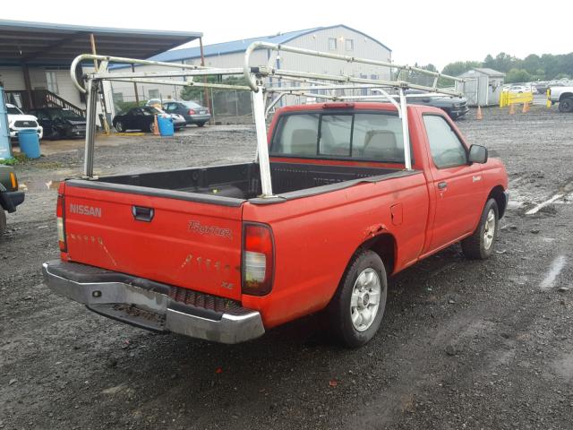 1N6DD21S0XC308454 - 1999 NISSAN FRONTIER X RED photo 4