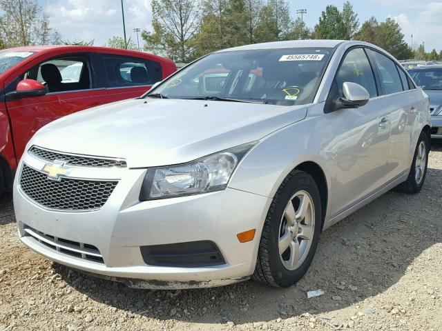 1G1PF5SC1C7367835 - 2012 CHEVROLET CRUZE LT SILVER photo 2