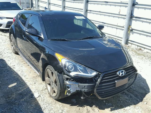 KMHTC6AE7FU240600 - 2015 HYUNDAI VELOSTER BLACK photo 1