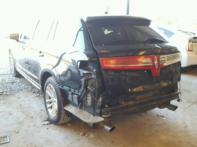 2LMHJ5AT3EBL53215 - 2014 LINCOLN MKT BLACK photo 3