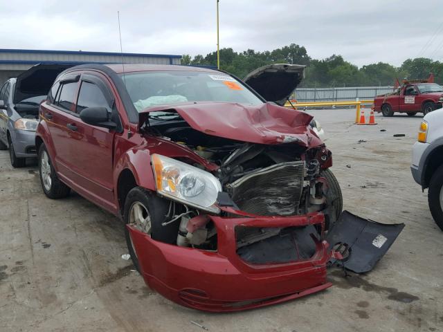 1B3HB28B27D183260 - 2007 DODGE CALIBER MAROON photo 1