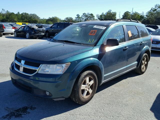 3D4GG47B59T185903 - 2009 DODGE JOURNEY SE GREEN photo 2