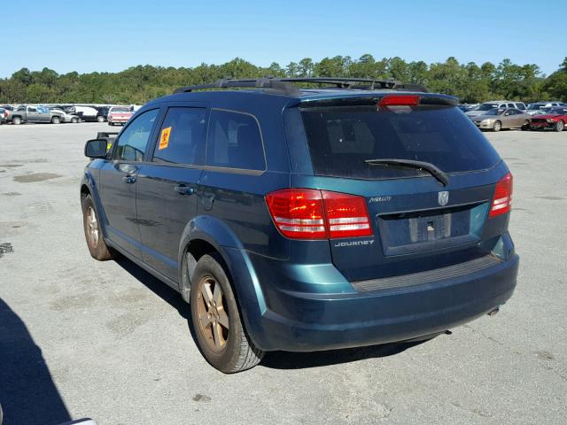 3D4GG47B59T185903 - 2009 DODGE JOURNEY SE GREEN photo 3