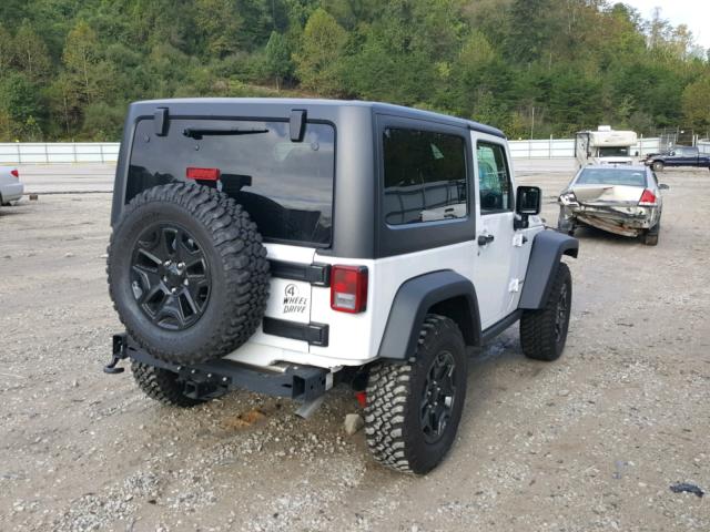 1C4AJWAG2HL741762 - 2017 JEEP WRANGLER S WHITE photo 4