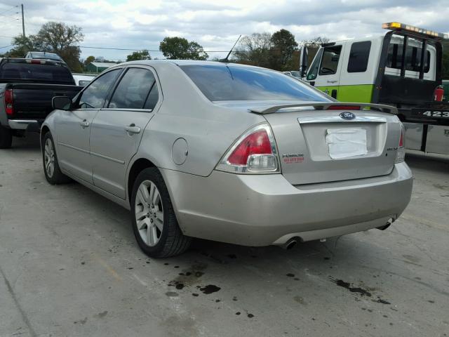 3FAHP08138R200092 - 2008 FORD FUSION SEL SILVER photo 3