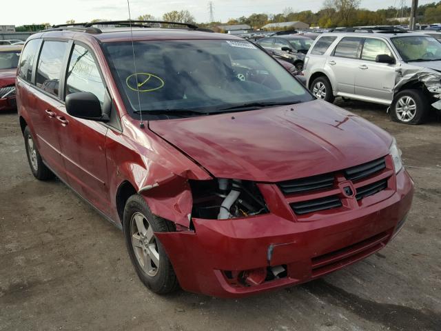 2D4RN3D14AR477246 - 2010 DODGE GRAND CARA RED photo 1