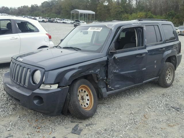 1J8FT280X7D358283 - 2007 JEEP PATRIOT SP BLUE photo 2