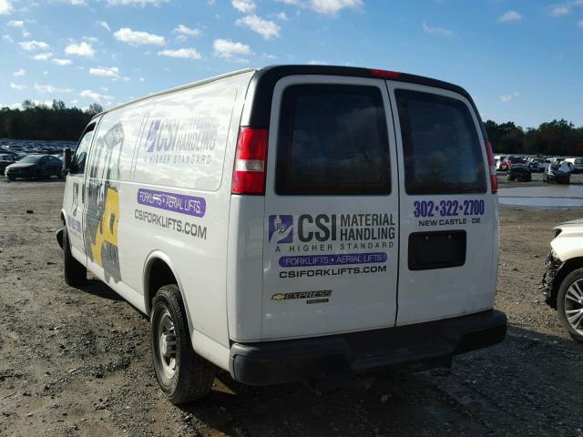 1GCWGBFG7G1252564 - 2016 CHEVROLET EXPRESS G2 WHITE photo 3