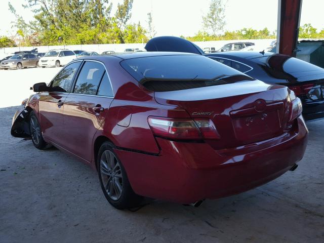 4T1BK46KX7U045643 - 2007 TOYOTA CAMRY NEW RED photo 3