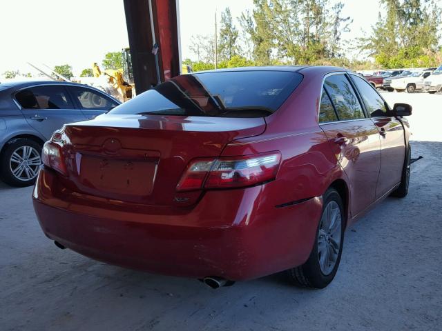 4T1BK46KX7U045643 - 2007 TOYOTA CAMRY NEW RED photo 4