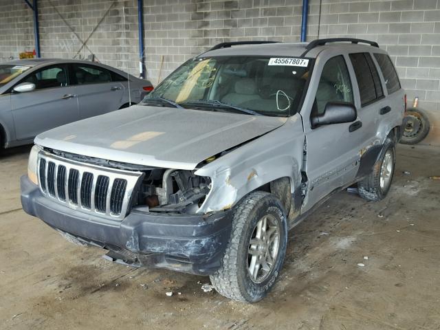 1J4GX48S73C569707 - 2003 JEEP GRAND CHER SILVER photo 2