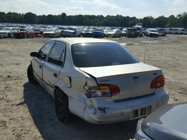 1Y1SK5286XZ422326 - 1999 CHEVROLET GEO PRIZM 米色 照片 3