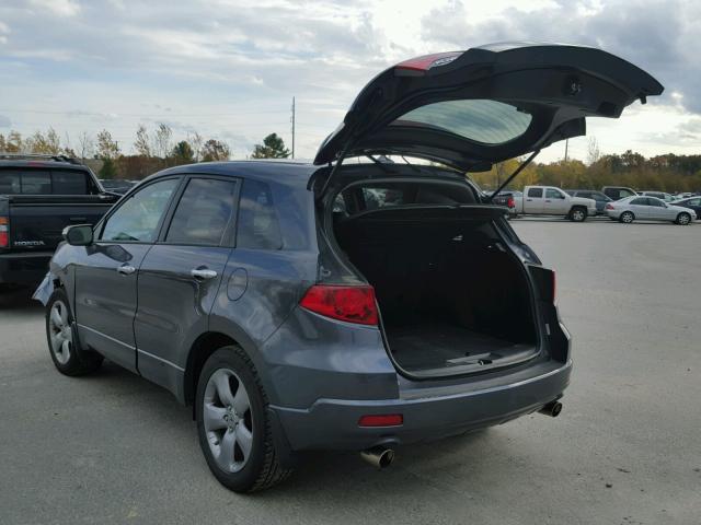 5J8TB18287A010087 - 2007 ACURA RDX GRAY photo 3