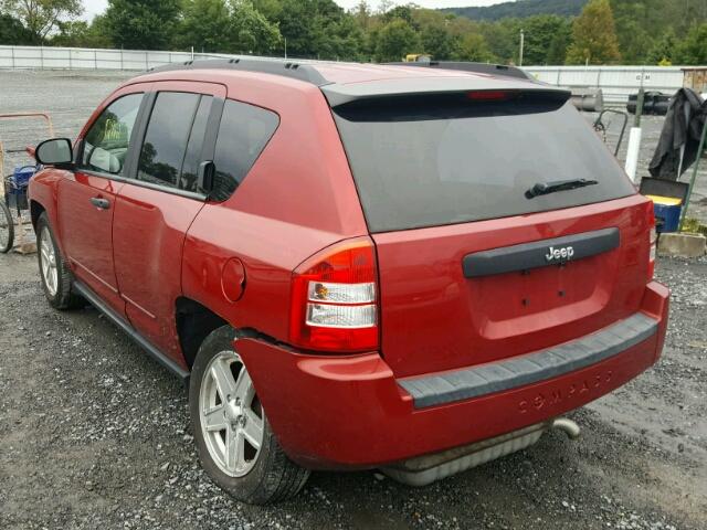 1J4FT47B59D140271 - 2009 JEEP COMPASS SP RED photo 3