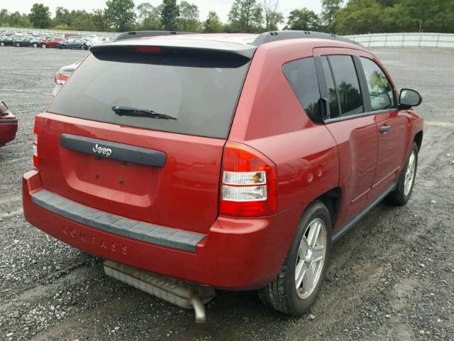 1J4FT47B59D140271 - 2009 JEEP COMPASS SP RED photo 4