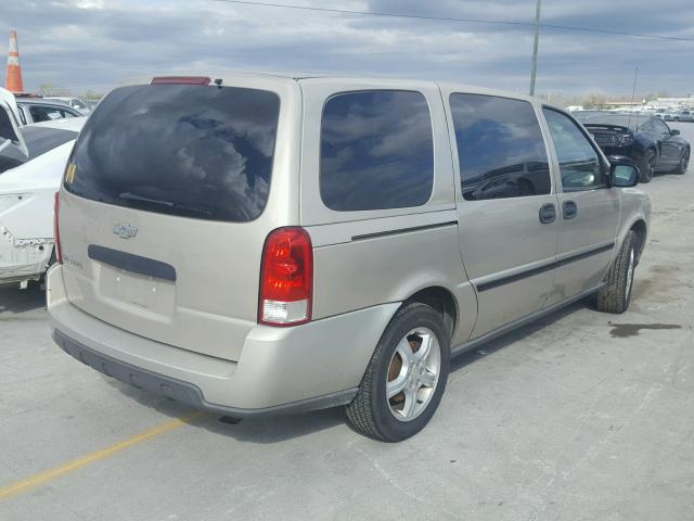 1GNDV23187D197786 - 2007 CHEVROLET UPLANDER L BEIGE photo 4