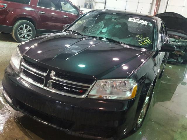 1B3BD1FB2BN524494 - 2011 DODGE AVENGER MA BLACK photo 2