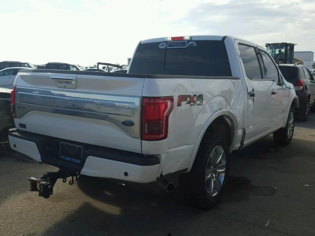 1FTEW1EG0FFC77026 - 2015 FORD F150 SUPER WHITE photo 4