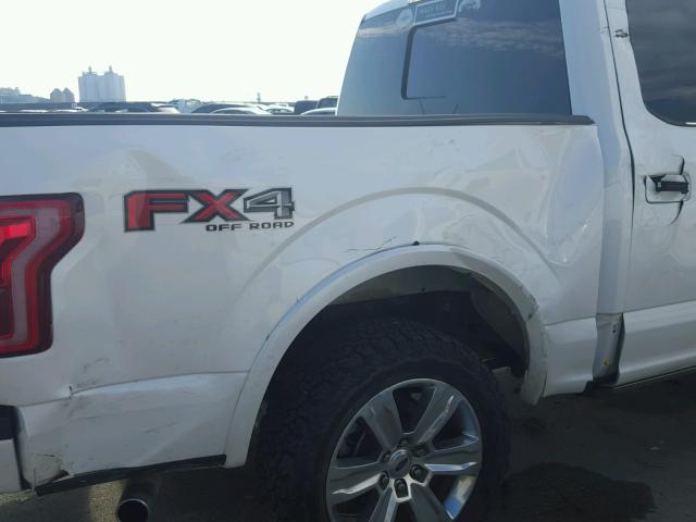 1FTEW1EG0FFC77026 - 2015 FORD F150 SUPER WHITE photo 9