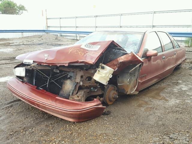 1G1BL53E3NR108015 - 1992 CHEVROLET CAPRICE RED photo 2