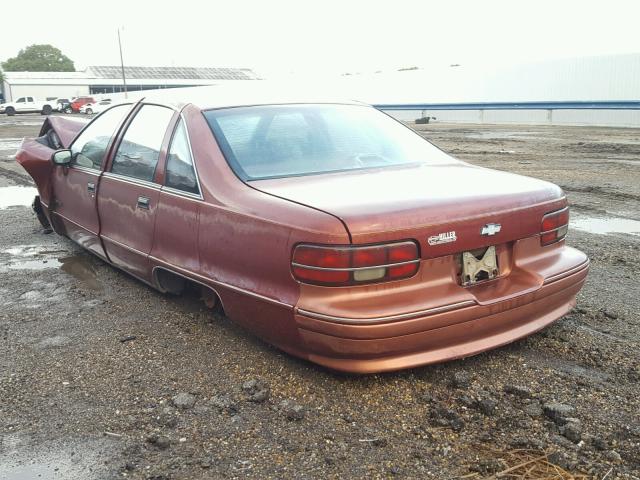 1G1BL53E3NR108015 - 1992 CHEVROLET CAPRICE RED photo 3