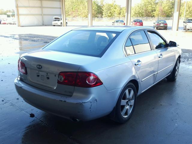 KNAGE124265056214 - 2006 KIA OPTIMA SILVER photo 4