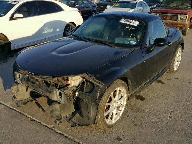 JM1NC2FF5A0211135 - 2010 MAZDA MX-5 MIATA BLACK photo 2