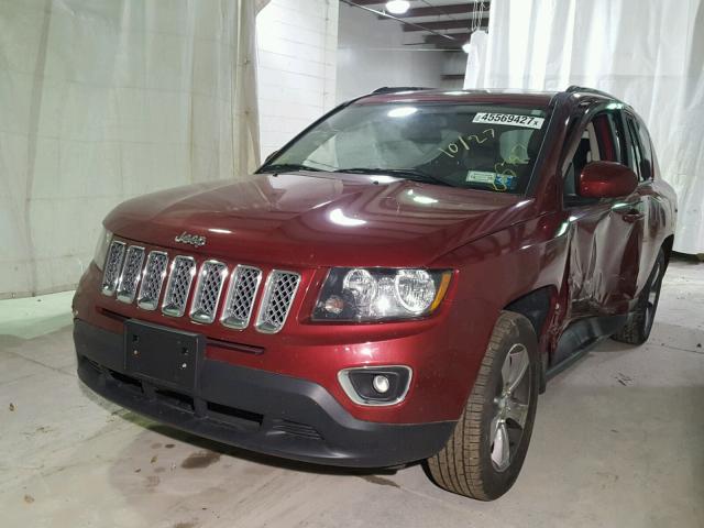 1C4NJDEB6HD192162 - 2017 JEEP COMPASS LA RED photo 2