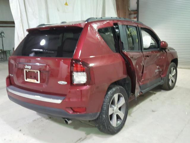 1C4NJDEB6HD192162 - 2017 JEEP COMPASS LA RED photo 4