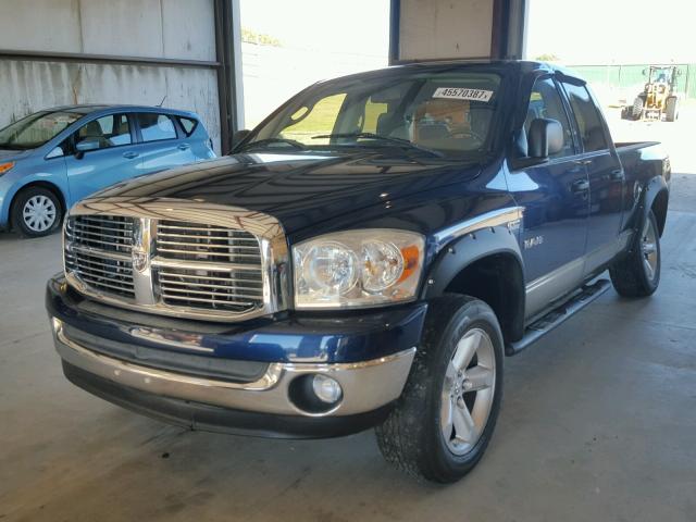 1D7HU18218J178627 - 2008 DODGE RAM 1500 S BLUE photo 2