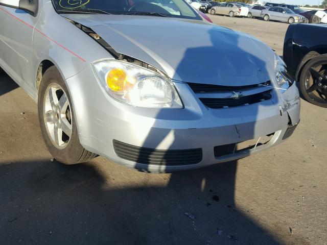 1G1AL15F277387935 - 2007 CHEVROLET COBALT LT SILVER photo 9