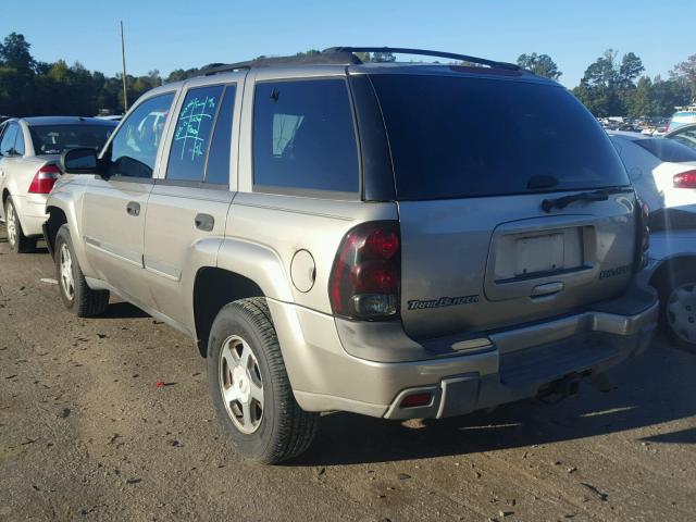 1GNDS13S722333941 - 2002 CHEVROLET TRAILBLAZE GOLD photo 3