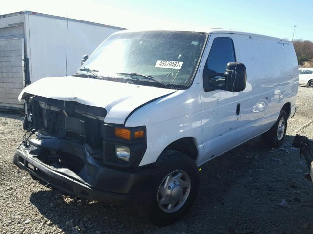 1FTNE1EW6BDA85626 - 2011 FORD ECONOLINE WHITE photo 2