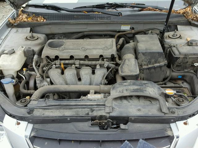 5NPET4ACXAH582254 - 2010 HYUNDAI SONATA GLS GRAY photo 7