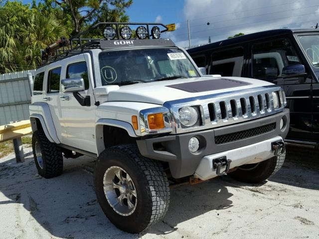 5GTEN13E788175386 - 2008 HUMMER H3 WHITE photo 1